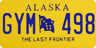 AK license plate GYM498