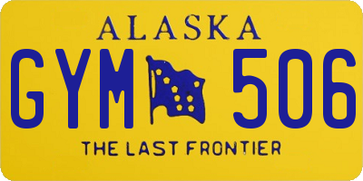 AK license plate GYM506