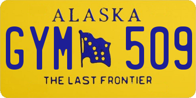 AK license plate GYM509