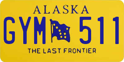 AK license plate GYM511