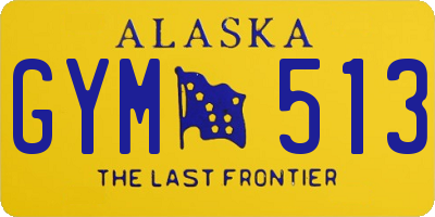 AK license plate GYM513
