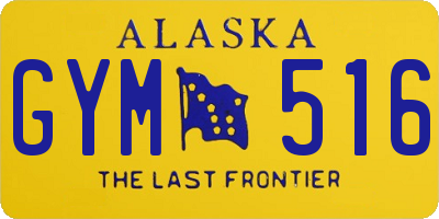 AK license plate GYM516