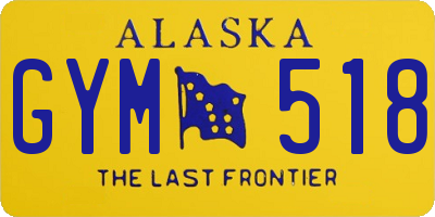 AK license plate GYM518