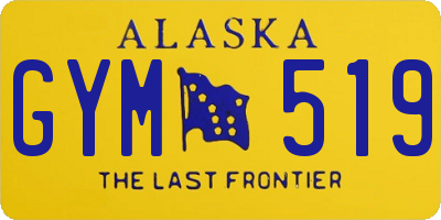 AK license plate GYM519
