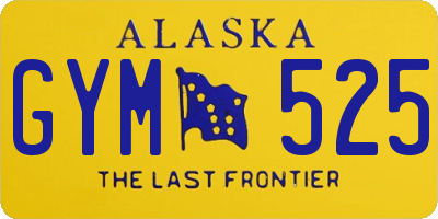 AK license plate GYM525
