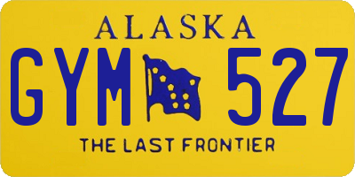 AK license plate GYM527