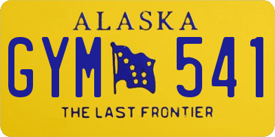 AK license plate GYM541