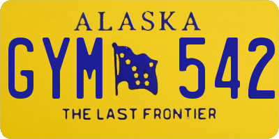 AK license plate GYM542