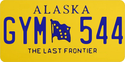 AK license plate GYM544