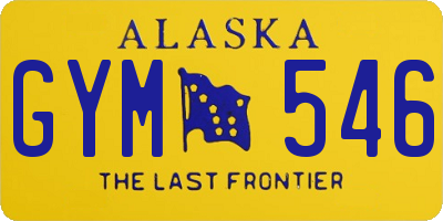 AK license plate GYM546