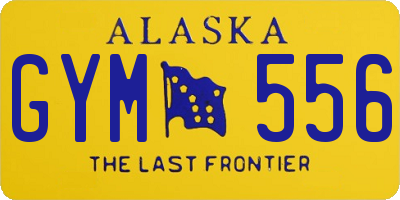 AK license plate GYM556