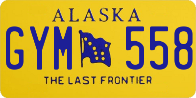 AK license plate GYM558