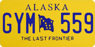 AK license plate GYM559