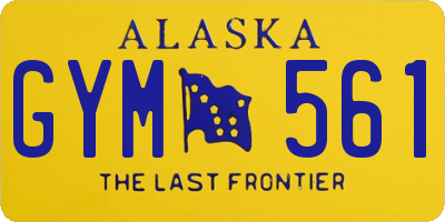 AK license plate GYM561