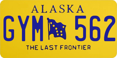 AK license plate GYM562