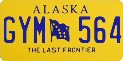 AK license plate GYM564