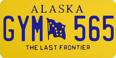 AK license plate GYM565