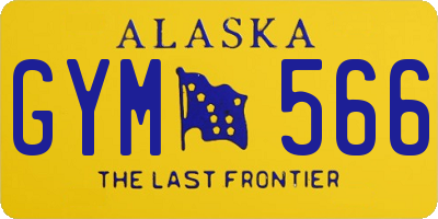 AK license plate GYM566