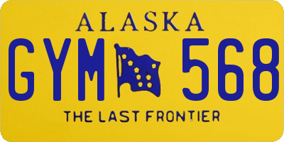 AK license plate GYM568