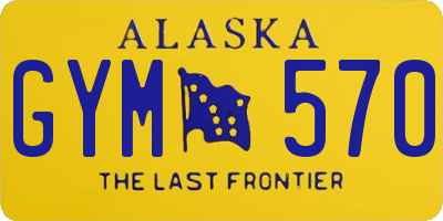 AK license plate GYM570