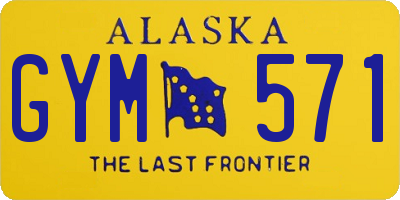 AK license plate GYM571