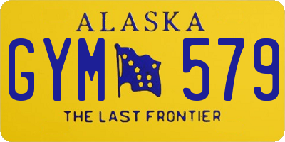 AK license plate GYM579