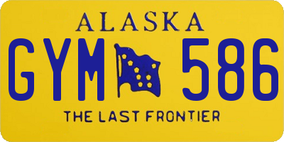 AK license plate GYM586