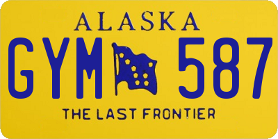 AK license plate GYM587