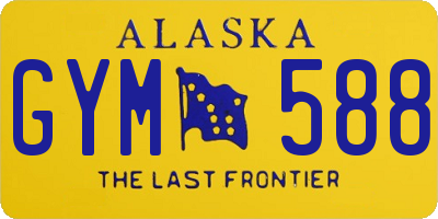 AK license plate GYM588