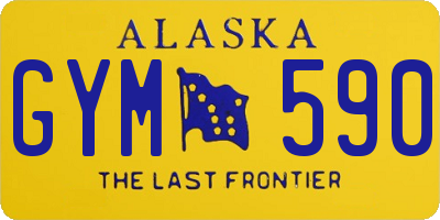 AK license plate GYM590