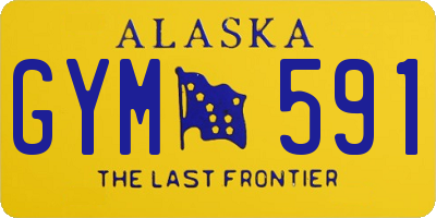 AK license plate GYM591