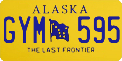 AK license plate GYM595