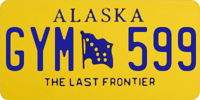 AK license plate GYM599