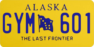 AK license plate GYM601