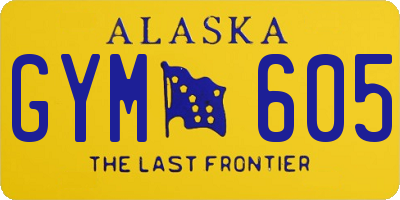 AK license plate GYM605