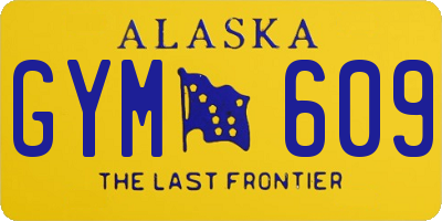 AK license plate GYM609