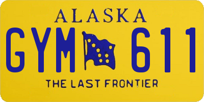 AK license plate GYM611