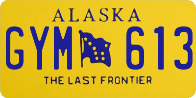 AK license plate GYM613