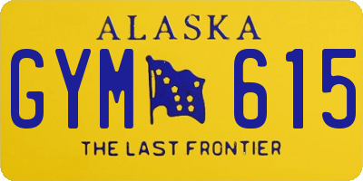 AK license plate GYM615