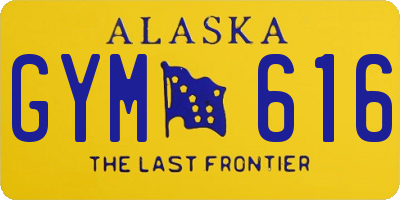 AK license plate GYM616