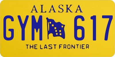 AK license plate GYM617