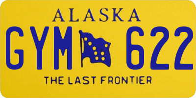 AK license plate GYM622