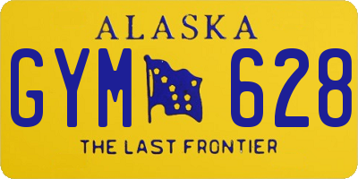AK license plate GYM628