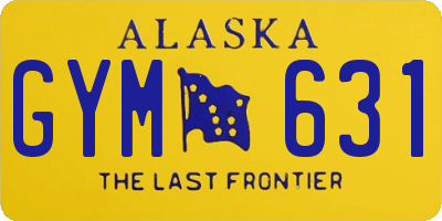 AK license plate GYM631