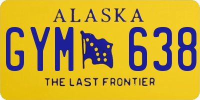 AK license plate GYM638