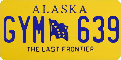 AK license plate GYM639