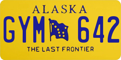 AK license plate GYM642