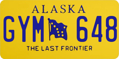 AK license plate GYM648