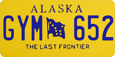 AK license plate GYM652