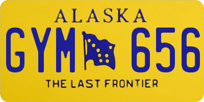 AK license plate GYM656
